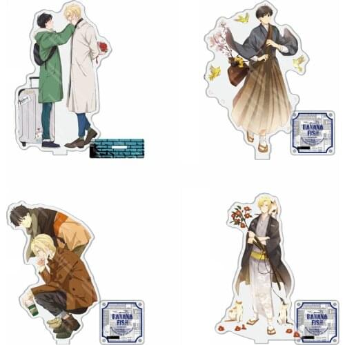 1 Pcs New Japan Anime BANANA FISH Ash Lynx Okumura Eiji Cosplay Acrylic Stand Figure Model Plate Base Desk Decor Gifts Toys