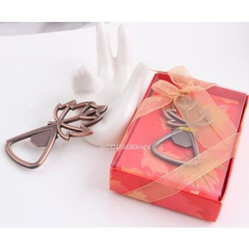 100pcs Maple Leaf Openers Alloy Beer Wine Bottle Opener Kitchen Bar Party Tools Wedding Gifts Favors