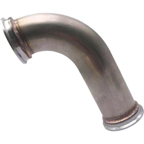 90 Degree Stainless Steel Elbow Adapter Downpipe for 2.5"ID 3.2"OD V-band Flange for Both Side Accessories Exhaust Systems