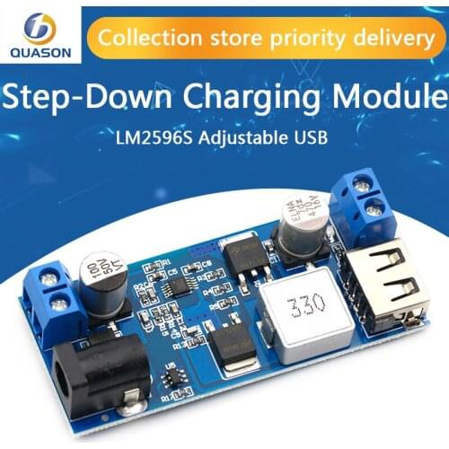 DC-DC 24V/12V To 5V 5A Step Down Power Supply Buck Converter Replace LM2596S Adjustable USB Step-down Charging Module For Phone