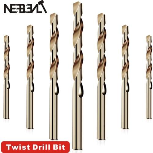 HSS Titanium Coated Twist High Speed Steel Drill Bit Set High Quality Power Drilling Tools for Wood 1/1.5/2/2.5/3/4/5/6/7/8/12mm