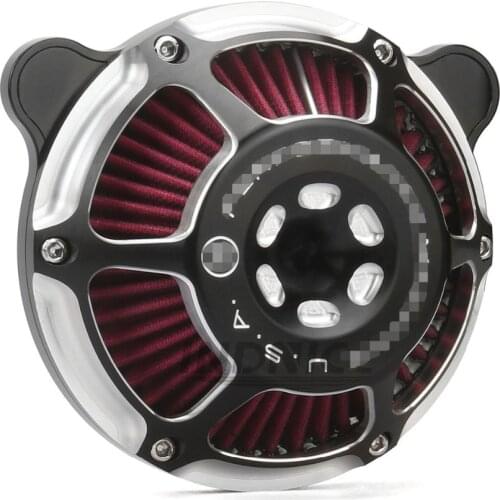 Motorcycle PM Air Cleaner intake filter For harley Touring Street Glide roadking electra 08-16 black