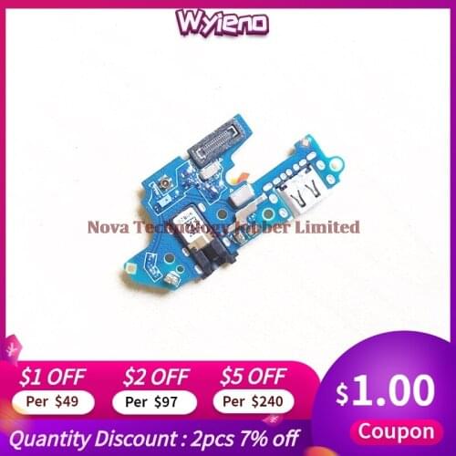 Wyieno 10Pcs/Lot For Realme C2 Charging Port Board Charger Flex Cable Phone Parts Dock Microphone Plug