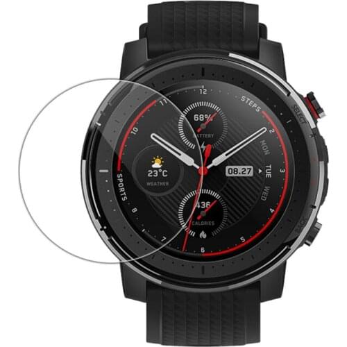 Tempered Glass Screen Protector Tempered Glass Full Screen 9H Hardness Protective Film For Amazfit Stratos 3 Smart Watch