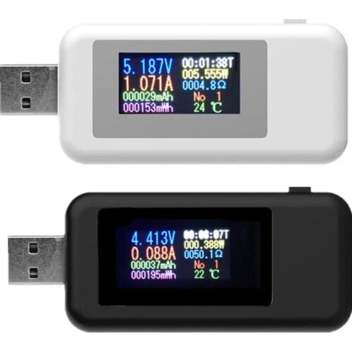 10pcs 10 in 1 USB Tester voltmeter Current Detector Current Voltage Meter energy power bank charger USB Charger Detector 20%off