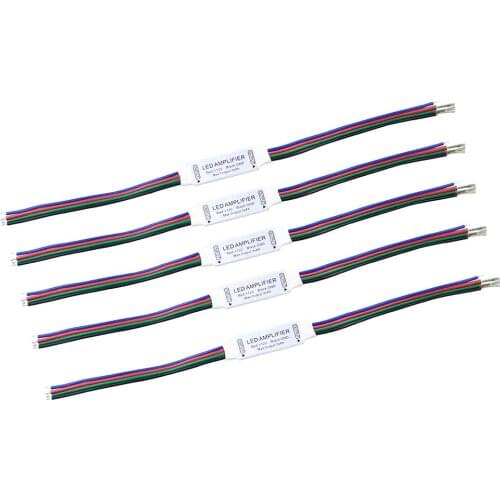 5pcs/lot RGB led Amplifier controller 4 pin 12V 12A Mini Portable LED RGB Amplifier for RGB 5050/3528 SMD led strip