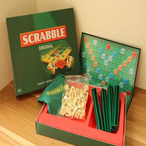 English French Russian Scrabble Games Kid Crossword Puzzles Children Board Spelling Table Childrens educational toys