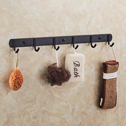 Pretty free shipping European style black bronze stainless steel robe hook practical durable clothes hook black coat hanger