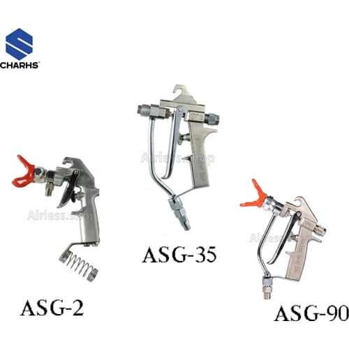 CHARHS airbrush ASG-2/35/90Airless Paint Spray Gun 345bar / 5000psi Putty Spray Gun High Pressure airbrush 2-finger trigger