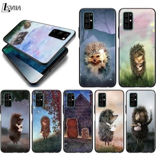 Silicone Cover Hedgehog in the Fog For Huawei Honor 30 20S 20 10i 9S 9A 9C 9X 8X 10 9 Lite 8A 7C 7A Pro Phone Case