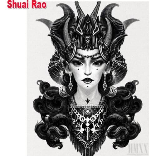 Black White Woman 5d diy diamond painting 100%,2021 Best gift diamond mosaic full square Round diamond embroidery Sale
