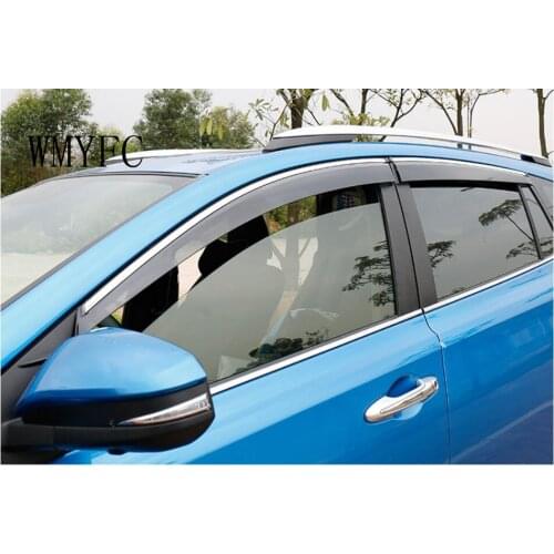 For Toyota RAV4 Window Sun Rain Visors Super Vent Shade Deflector Guard Shield 4PCS 2016 2017 2018