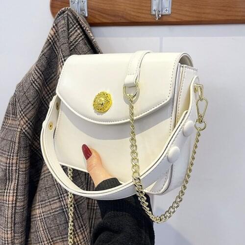 Elegant Female Tote Armpit Bag 2021 Spring New High-quality PU Leather Womens Designer Handbag Vintage Shoulder Messenger Bag