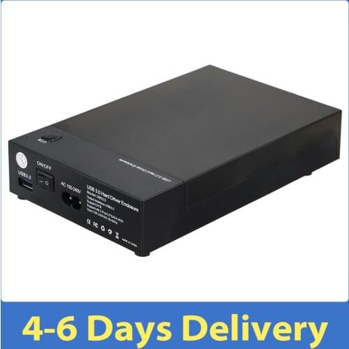USB 3.0 2.5" 3.5" SATA 5Gbps Hard Drive Disk Enclosure External SSD HDD Disk Case Support UASP Box 8TB Drives OTB Caddy Case