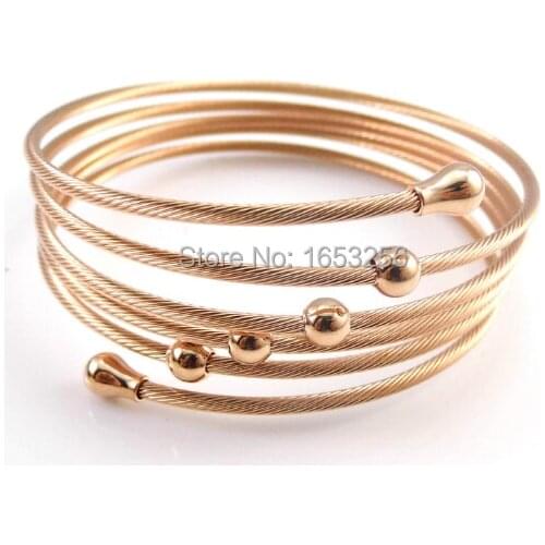 4 Colour 316L Stainless steel multilayer Wire Mesh Chain Charming design Bracelet Bangle for Holiday Gifts 2.26