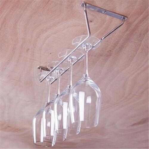 Stainless Steel Wine Rack Glass Holder Hanging Bar Hanger Shelf Home