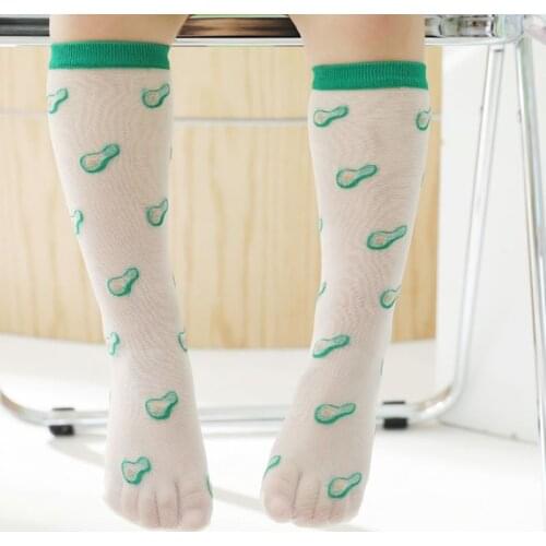 Socks Summer Spring Mesh Newborn Baby Girls Kids for summer Terry Cotton Sokken Princess Knee High Long socks