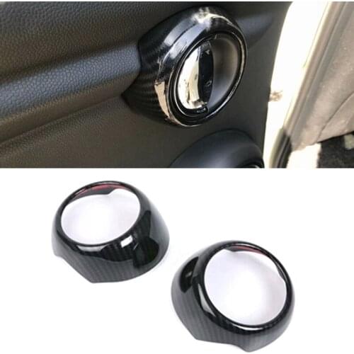NEW-Car Door Handle Cover Trim for BMW MINI Cooper 3DR F56 Carbon Fiber Style Interior