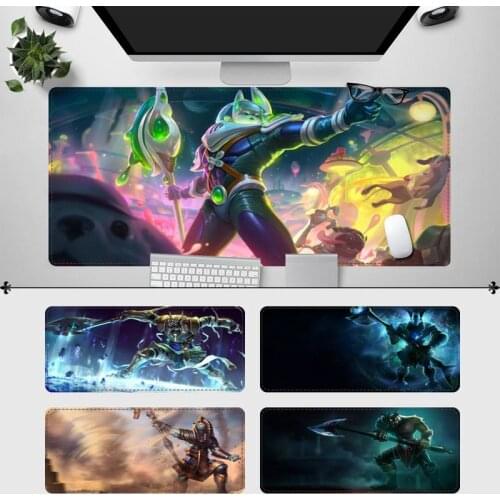 New Products League of Legends Nasus Gaming Mouse Pad Gamer Keyboard Maus Pad Desk Mouse Mat Game Accessories For Overwatch