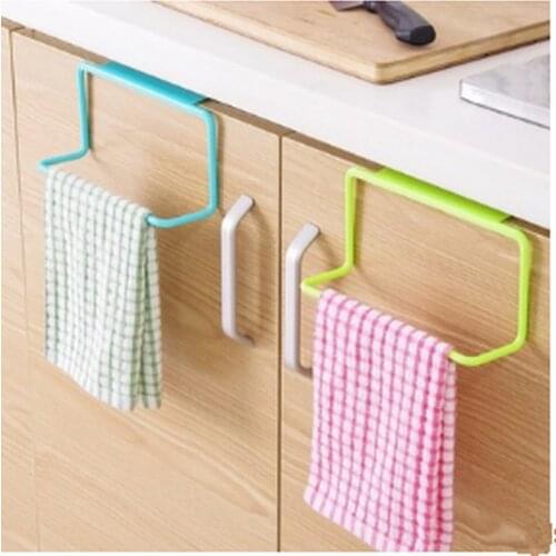 New Kitchen Organizer Towel Rack Hanging Holder Bathroom Cabinet Cupboard Hanger Shelf For Kitchen Supplies Accessories