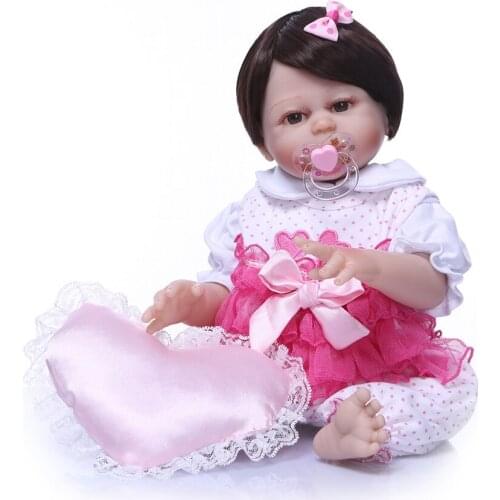 NPK bebe reborn corpo de silicone inteiro 20" Full silicone reborn baby doll real baby infant toddler doll gift toys