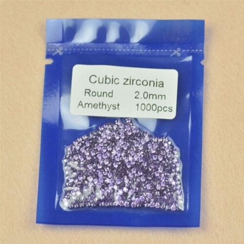 Wholesale 1~4mm AAAAA Loose Round Shape Amethy-St Purple Red Violet Color Lab Created Cubic Zircon Stones CZ Gems Stone For Ring