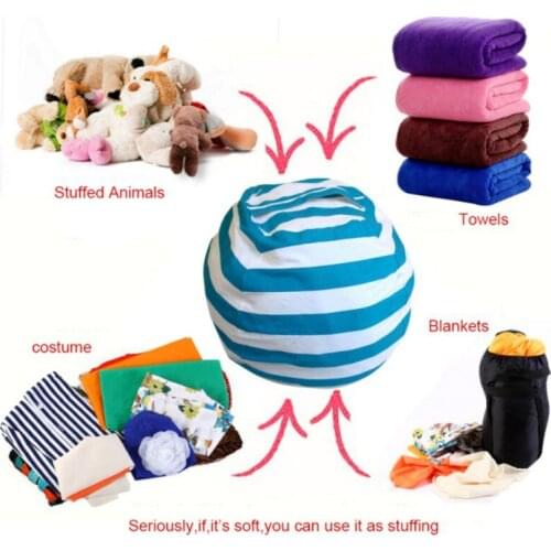 Chair Portable Kids Toy Storage Bag Stuffed Animal Storage Bean Bag Modern Creative Storage Play Mat Clothing storage tools