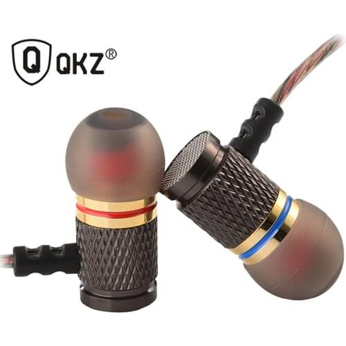 QKZ DM6 Professional Earphones in-ear Headset Metal Heavy Bass Sound Quality for Mobile Phone 3.5mm In-ear Earphones