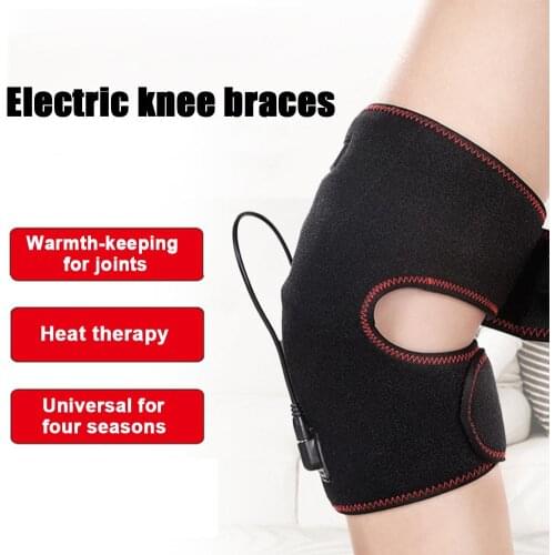 Heat Therapy Knee Brace Wrap Heating Pad Hot Compress For Knee Sprains Cramps Joint Pain Arthritis Pain Relief