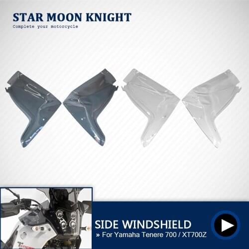 Motorcycle Windshield Wind Side Deflector Handle Bar Front wind deflector For Yamaha Tenere 700 TENERE700 XTZ XT700Z T700 T7