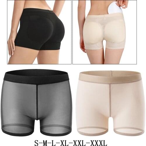 Women' s Seamless Butt Lifter Padded Lace Panties Enhancer Underwear Boyshort, New