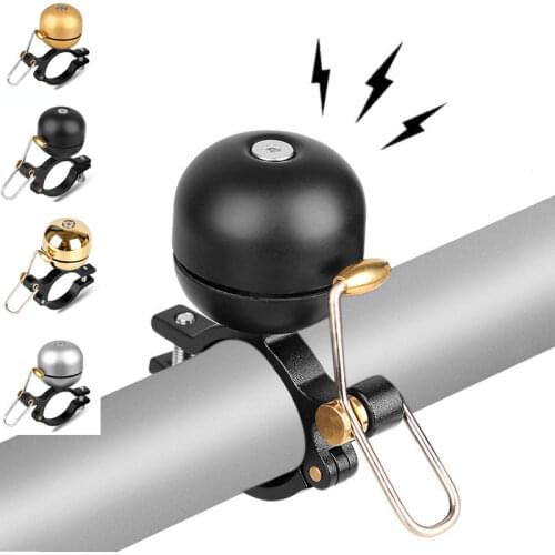 Bicycle Copper Bell Horn Mountain Bike Retro Copper Bell Alloy Mini Bell Folding Scooter Super Loud Crisp Speaker Bike Accessory