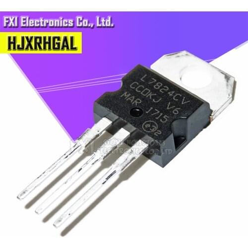 10PCS L7824CV L7824 TO-220 TO220 7824 LM7824 MC782 new original