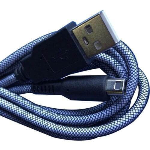 100 PCS a lot 2 in 1 Charging Cable for 3DS USB 1.5m 24K Sync Data Cord for NDSI USB Data Cable Charger