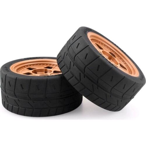2 Pcs 8585 Durable And Exquisite Lightweight Portable Wheel And Tire Set For For ARRMA / ZD Racing 1/7 Sports Car