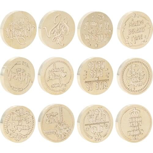 25mm Wax Seal Stamp Head Retro Wood Stamp Replace Copper Head DIY Hobby Tools Decorative Sealing Stamp Craft