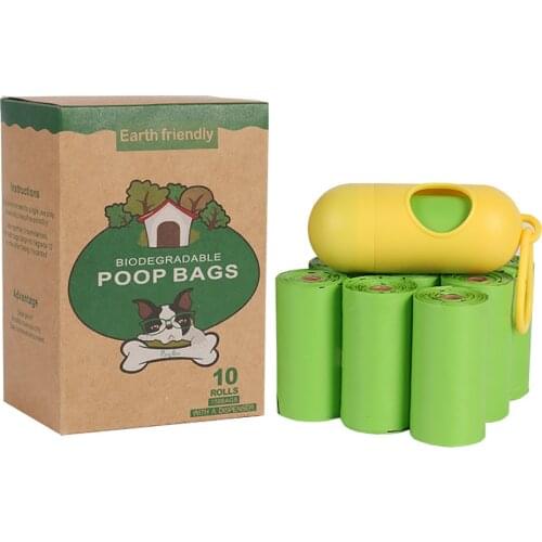 4Rolls/8rolls/10roll/24roll 100% Compostable Poop Bags For Dogs Plastic Pet Poo Polybag