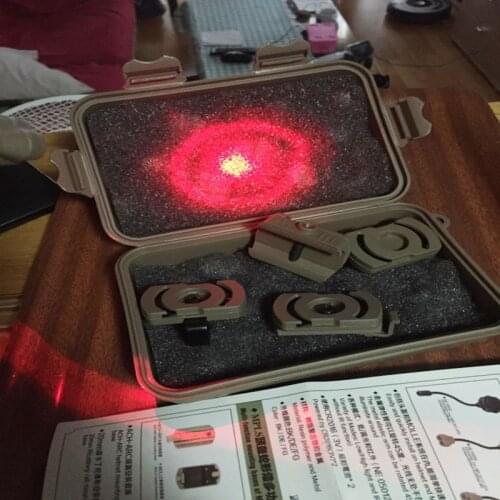 Airsoft Princeton Tec MPLS3 Tactical Helmet Flashlight Hunting Red Green & IR Laser Helmet Light With Base