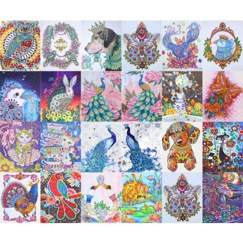 5d Diamond Painting Home Decoration Animal Special Shaped Crystal Cross Stitch Kit Landscape Diamond Embroidery Gift