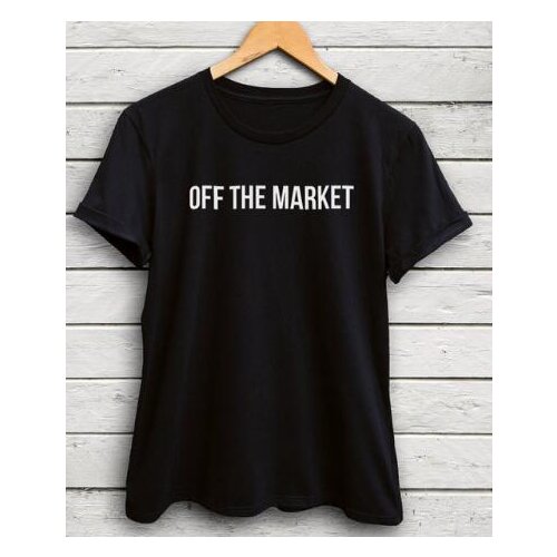 Free Shipping Casual Style tshirts Women/Men O-Neck T-Shirt OFF THE MARKET T shirt Tees Cotton Outfits Tops