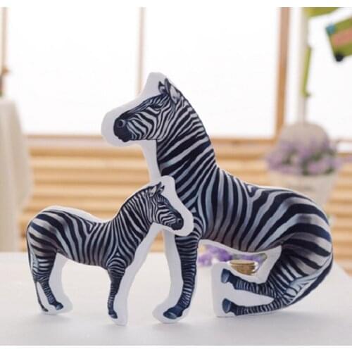 DAINCHOUL New 3D Vivid Creative Zebra Shade Cushion Home Decor Sofa Back Office Nap Throw Pillow Car Seat Cushions