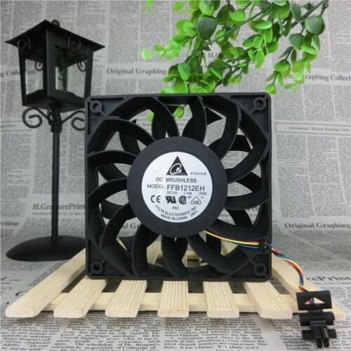 DELTA 12025 12cm DC 12V 1.74A FFB1212EH Two Ball Bearing Cooling Fan