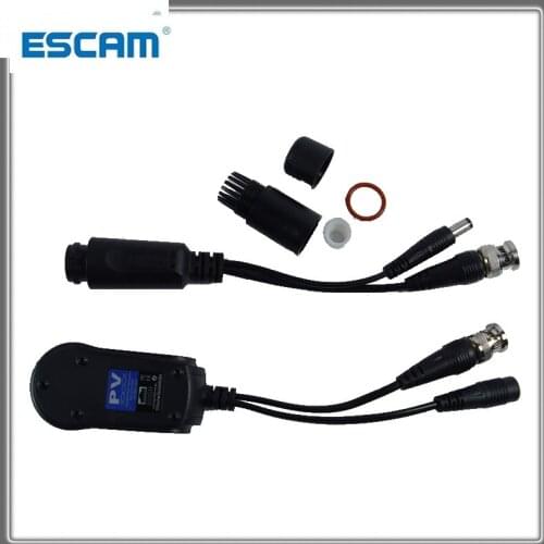 For HD CVI/AHD/TVI Twisted BNC CCTV Passive Transceivers Cat5 CCTV UTP Video Balun IPC For 2MP 3MP 4MP ESCAM FS220PV ipc Camera