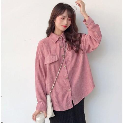 EFKGH Women's Corduroy Shirts