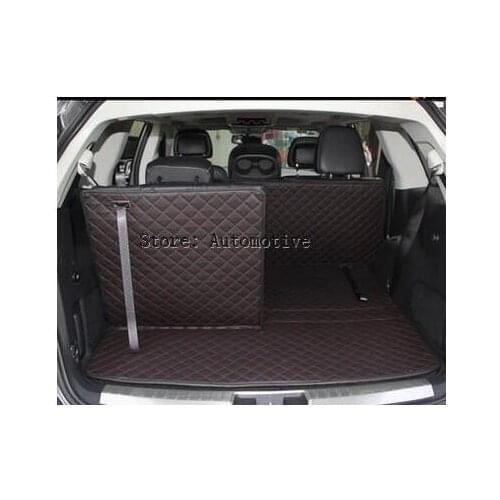 Good & Free shipping! Special car trunk mats for Dodge Journey 7seats 2014-2013 waterproof leather luggage mats for JCUV 2012