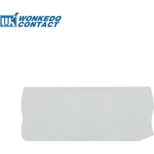 10Pcs D-ST4-TW End Cover For ST4-TW ST 4 TWIN Wire Connector Din Rail Terminal Block Accessories D-ST 4-TW End Barrier Plate