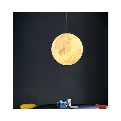 Creative 3D Print Pendant Lights Novelty Moon Atmosphere Night Light Lamp Restaurant/Bar Hanging Lighting