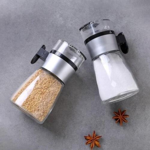 Once 5g Salt Controller Pepper Spice Bottle Kitchen Organizer And Storage Container Salt Spreader Apothecary Jar Seasoning Pot