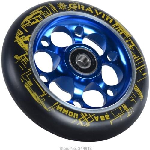 Best selling 110mm Scooter Wheels Aluminium Alloy Steel Wheel Hub Precision speed skating wheel