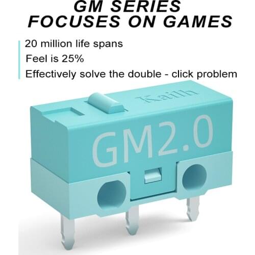 8pcs Kailh GM2.0 micro switch 20M life gaming mouse Micro Switch 3 Pin blue used on computer mice left right button
